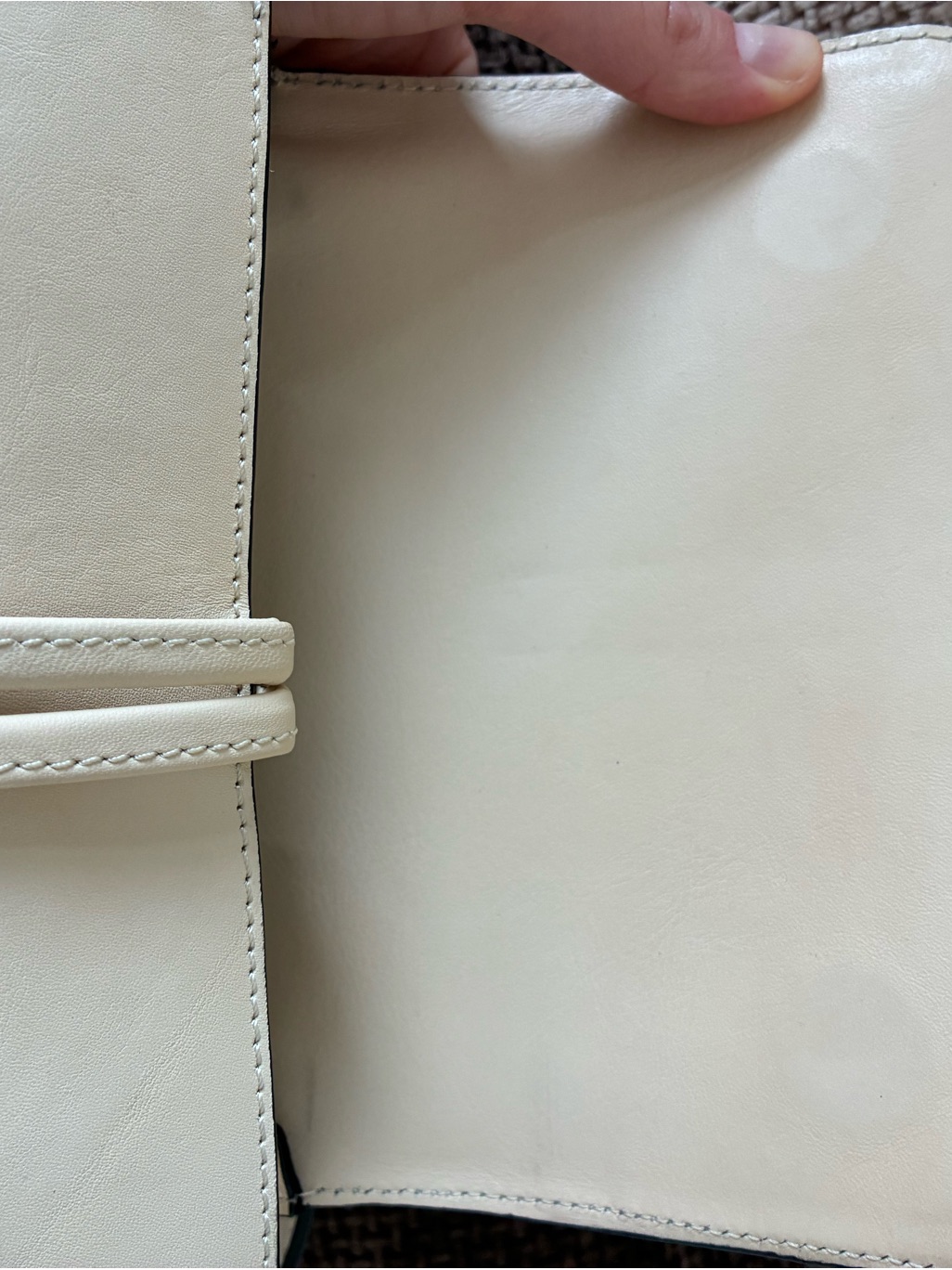 Chylak Structured Cream Leather Crossbody Bag With Minimal Hardware — image 6 of 6